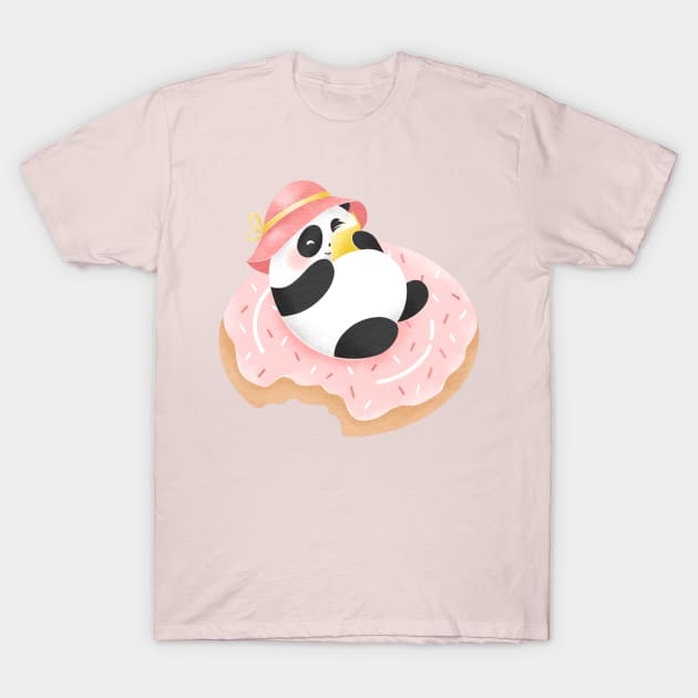 CHUBBY SUMMER PANDA T-Shirt by Catarinabookdesigns